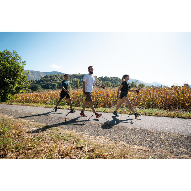 Boty na nordic walking NW500 prodyšné červené