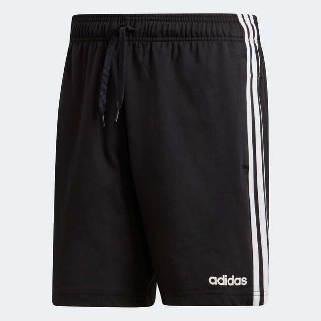 ADIDAS Men's RegularFit Three Stripe Shorts Black
