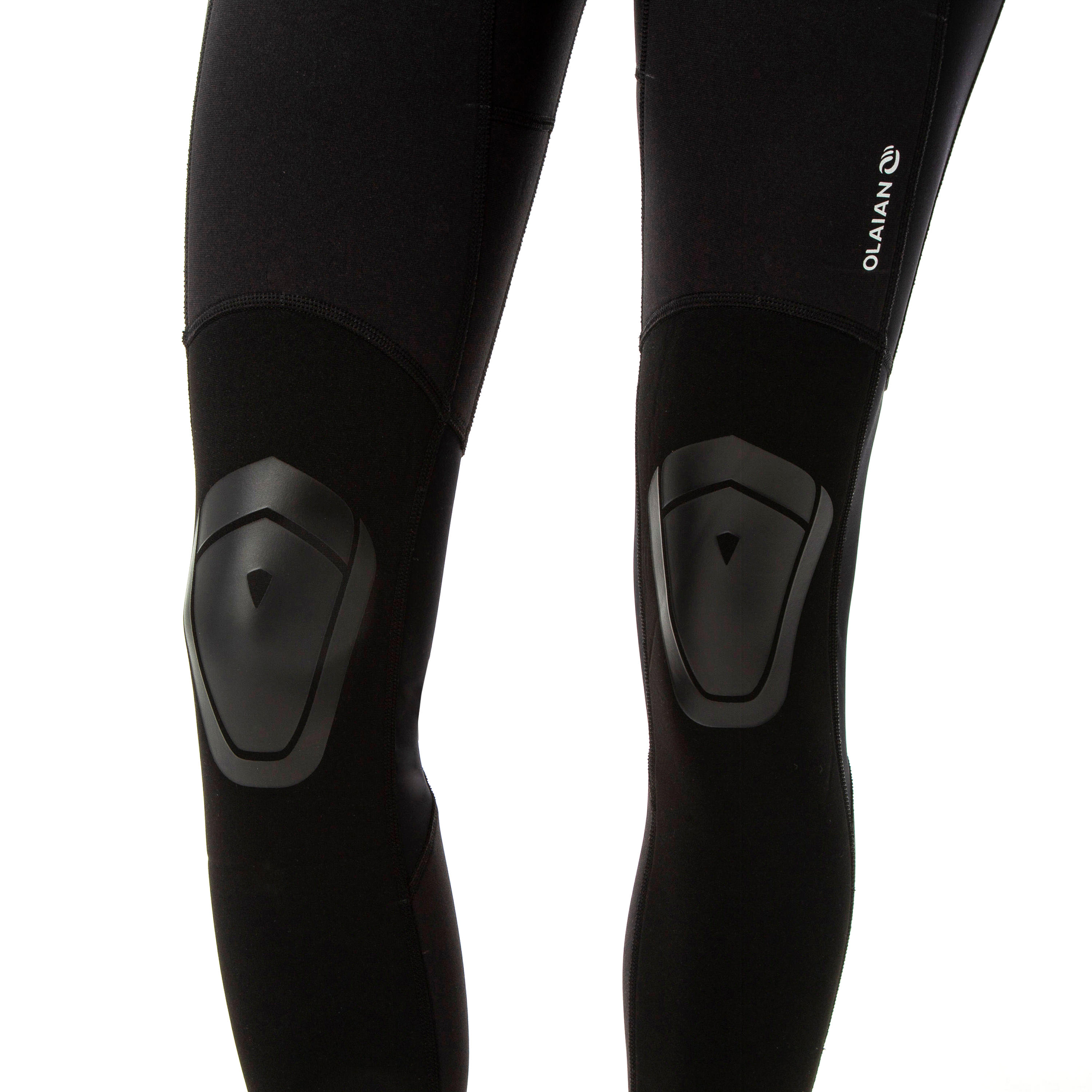 WOMEN'S ANTI-UV SURFING LEGGINGS 900 with NEOPRENE cutouts - BLACK 5/6