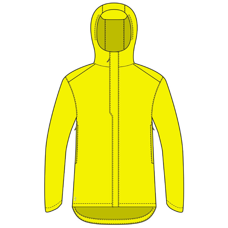 120 Erkek Bisiklet Ceketi KKE Sertifikalı Neon Sarı