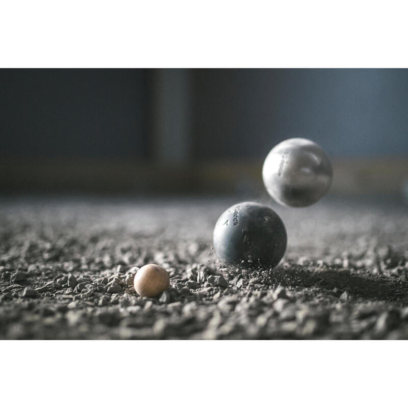 Polotvrdé turnajové koule na pétanque z nerezové ocele 3 ks