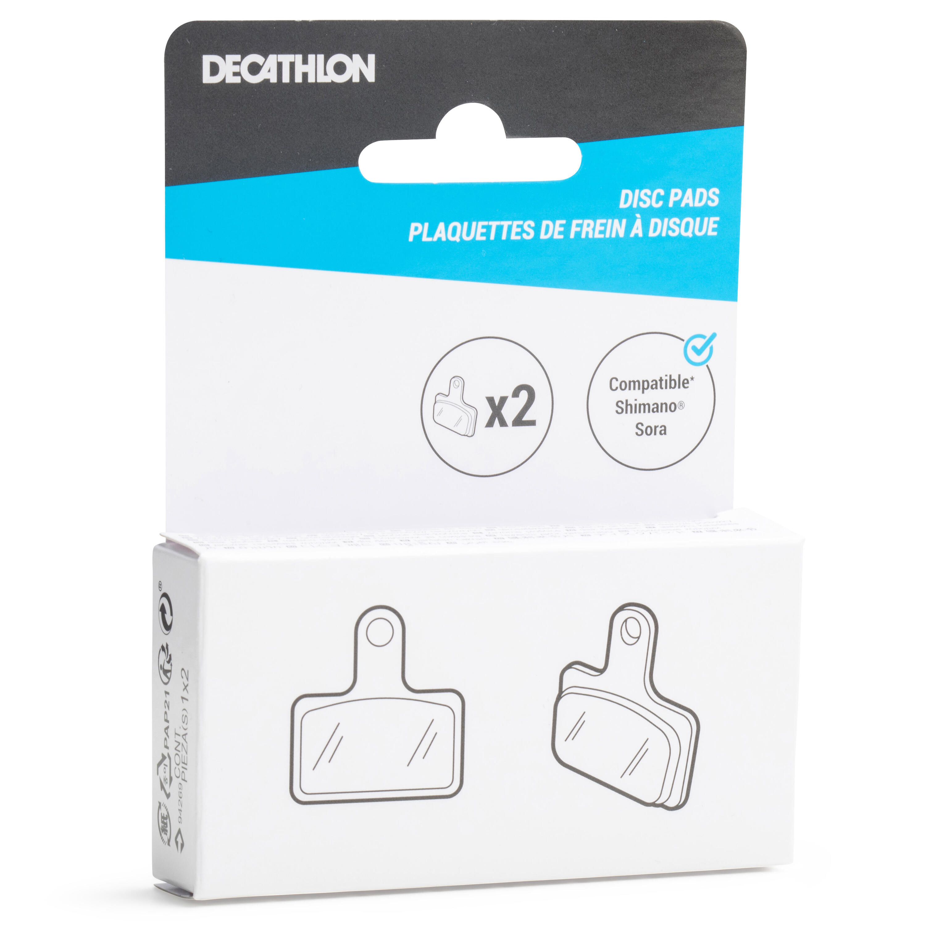 Pastillas de freno de disco carretera compatible Shimano 2/2