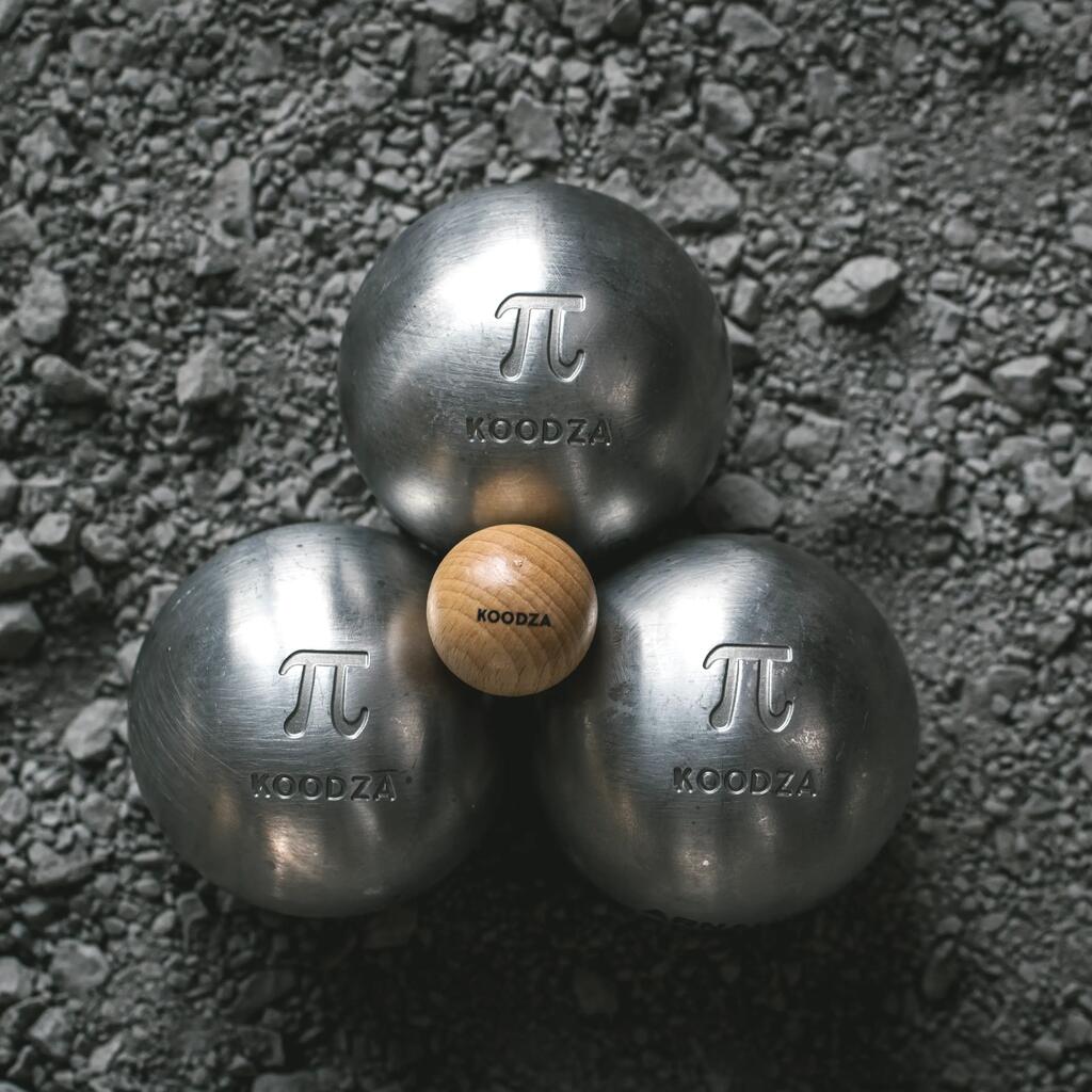 3 Semi-Soft Stainless Steel Competition Petanque Boules