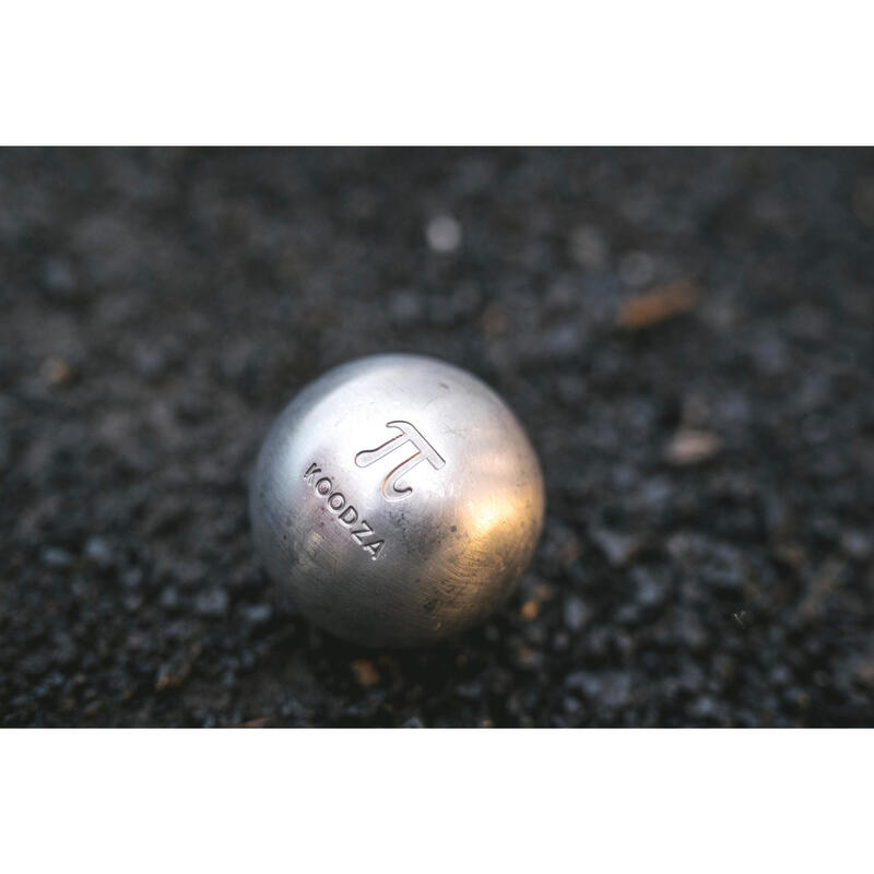 Polotvrdé turnajové koule na pétanque z nerezové ocele 3 ks