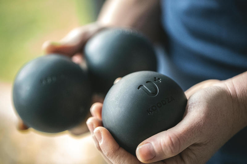 3 Soft Competition Petanque Boules Upsilon Decathlon