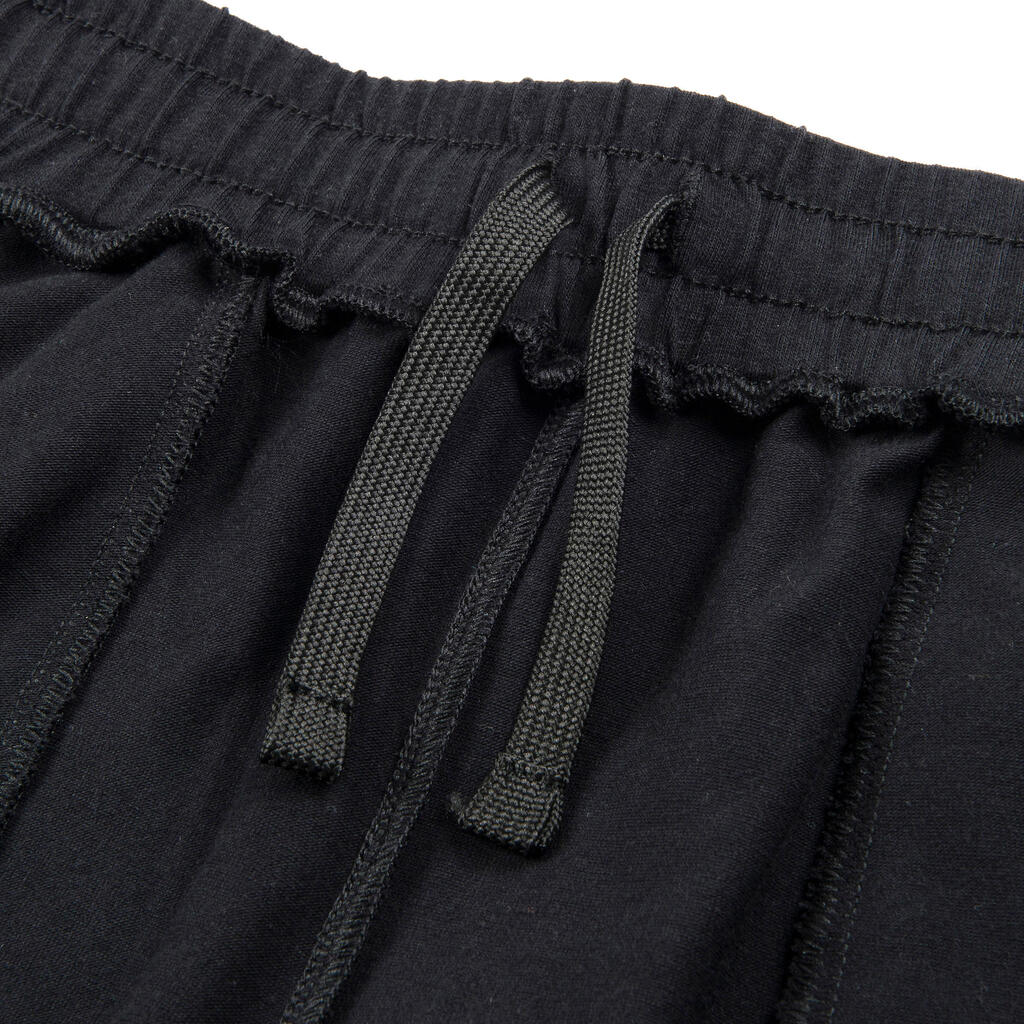 Pantalon de jogging enfant coton large - 500 noir