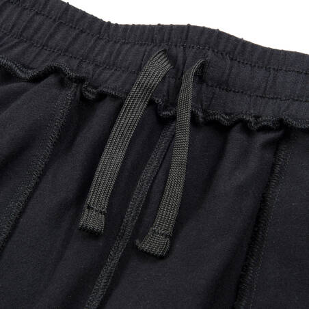 Celana Joging Anak Laki-Laki Katun Longgar 500 - Hitam