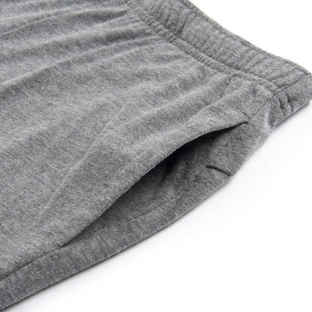 Pantalon basique coton léger gris ENFANT