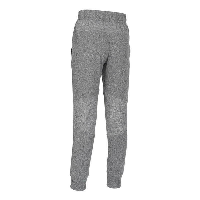 Boys' Wide Light Breathable Cotton Gym Bottoms 500 - Grey