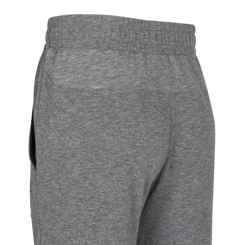 Boys' Wide Light Breathable Cotton Gym Bottoms 500 - Grey