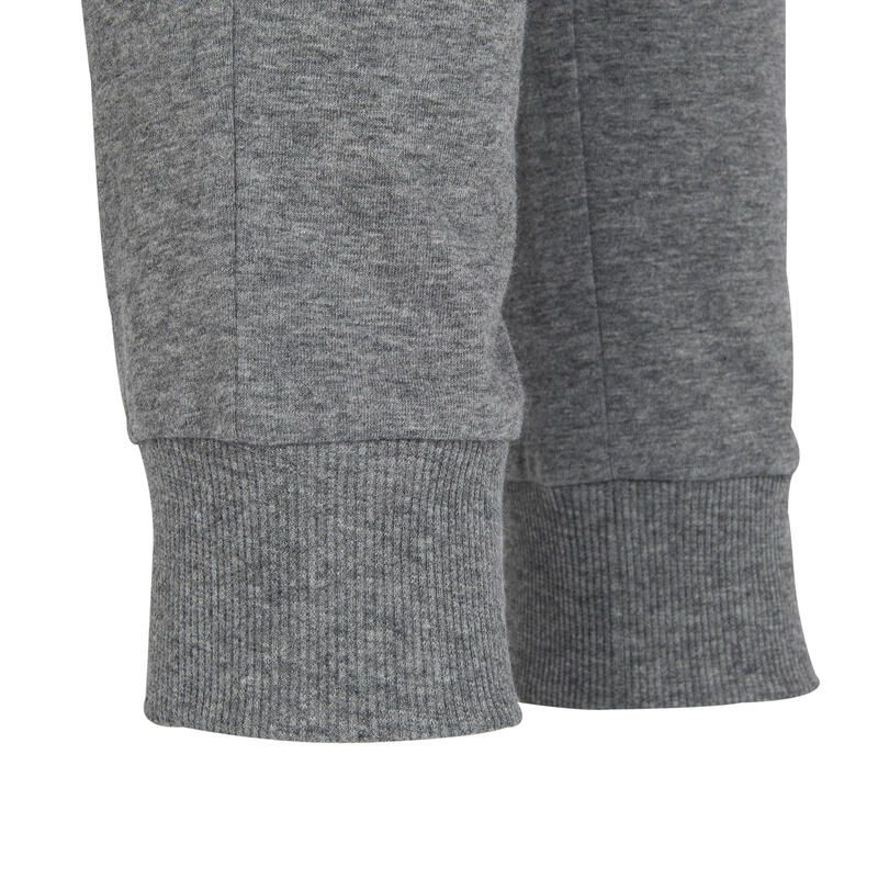 男童寬鬆輕盈透氣棉質健身長褲500 - 灰色