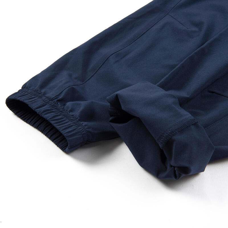 男童輕盈透氣健身長褲W500 - 軍藍色