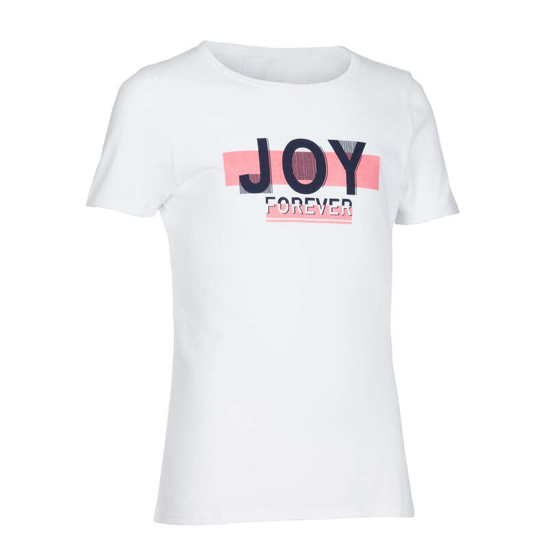 ÎMBRĂCĂMINTE EDUCAȚIE FIZICĂ FETE - Tricou 100 ed.fizică fete DOMYOS