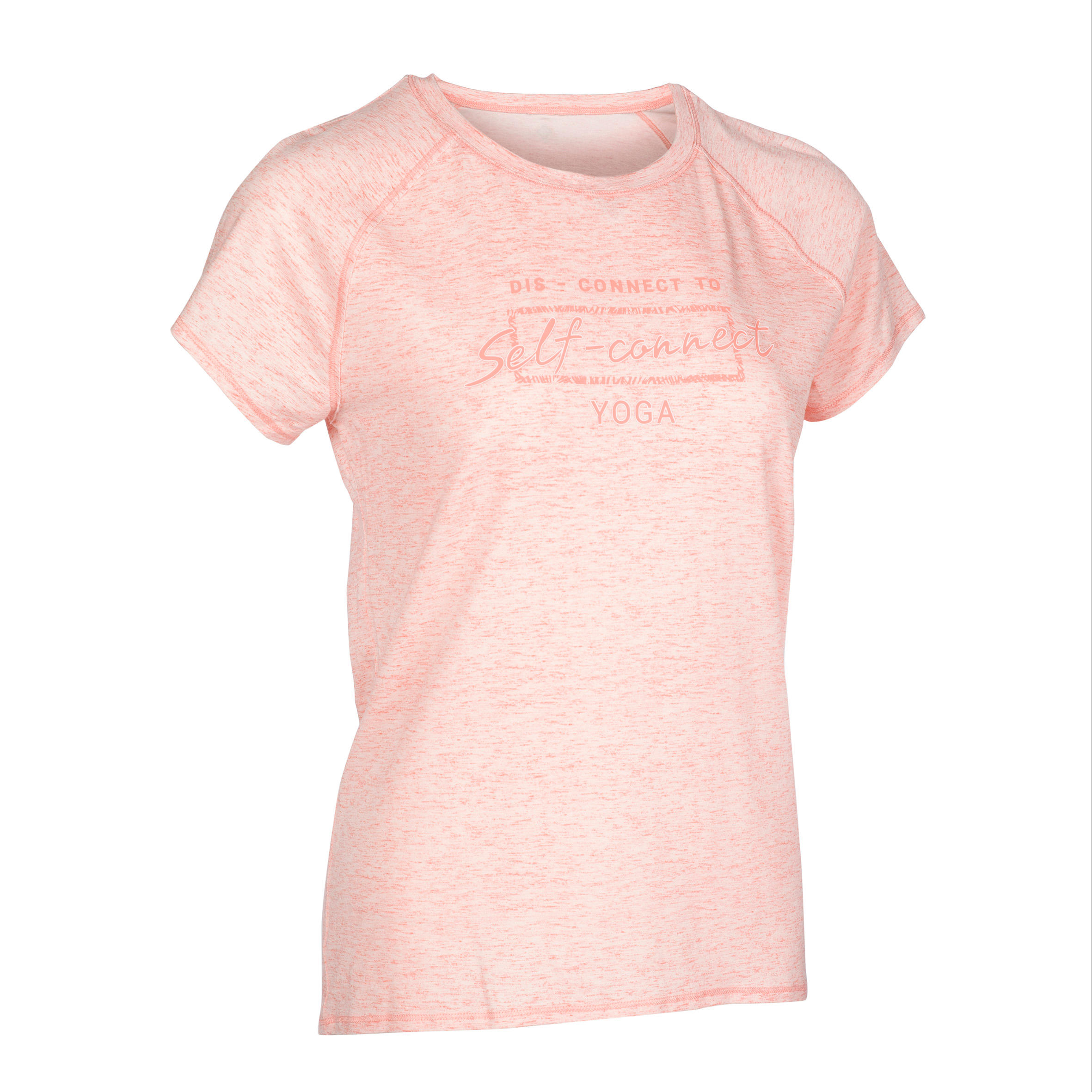 KIMJALY Women's Gentle Yoga T-Shirt - Coral
