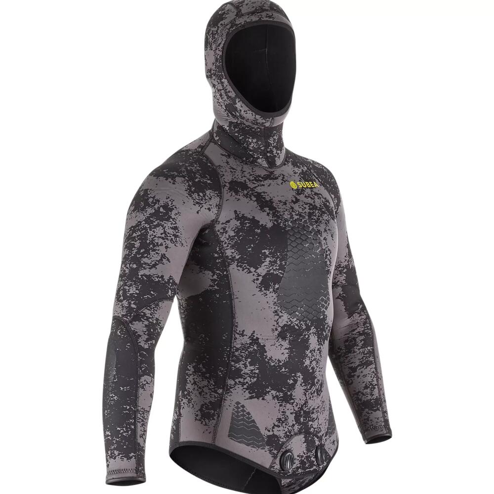 SUBEA NEOPRENJACKE SPF 500 CAMOUFLAGE SCHWARZ