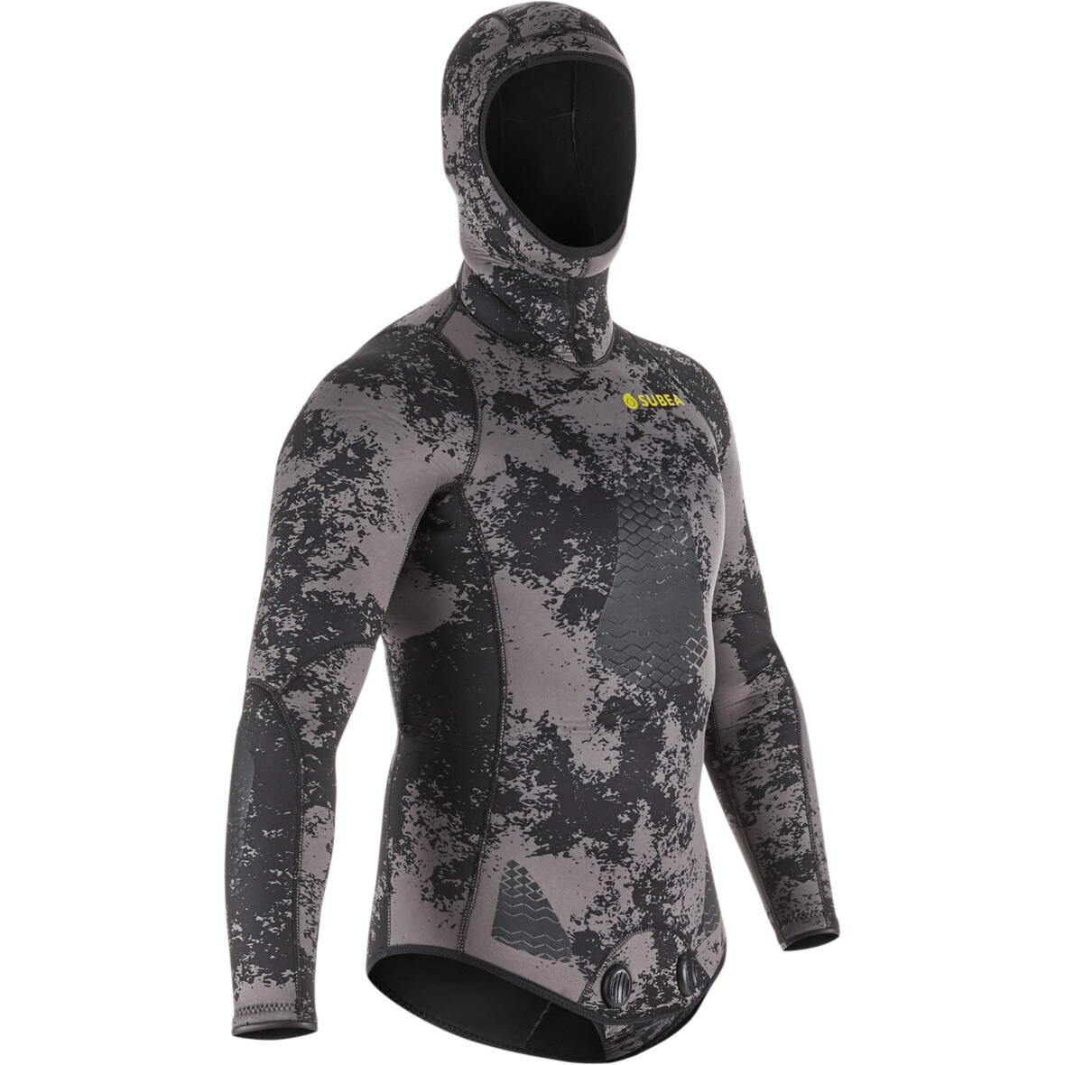 SUBEA Veste chasse camo noir SPF 500 PE19 AH19