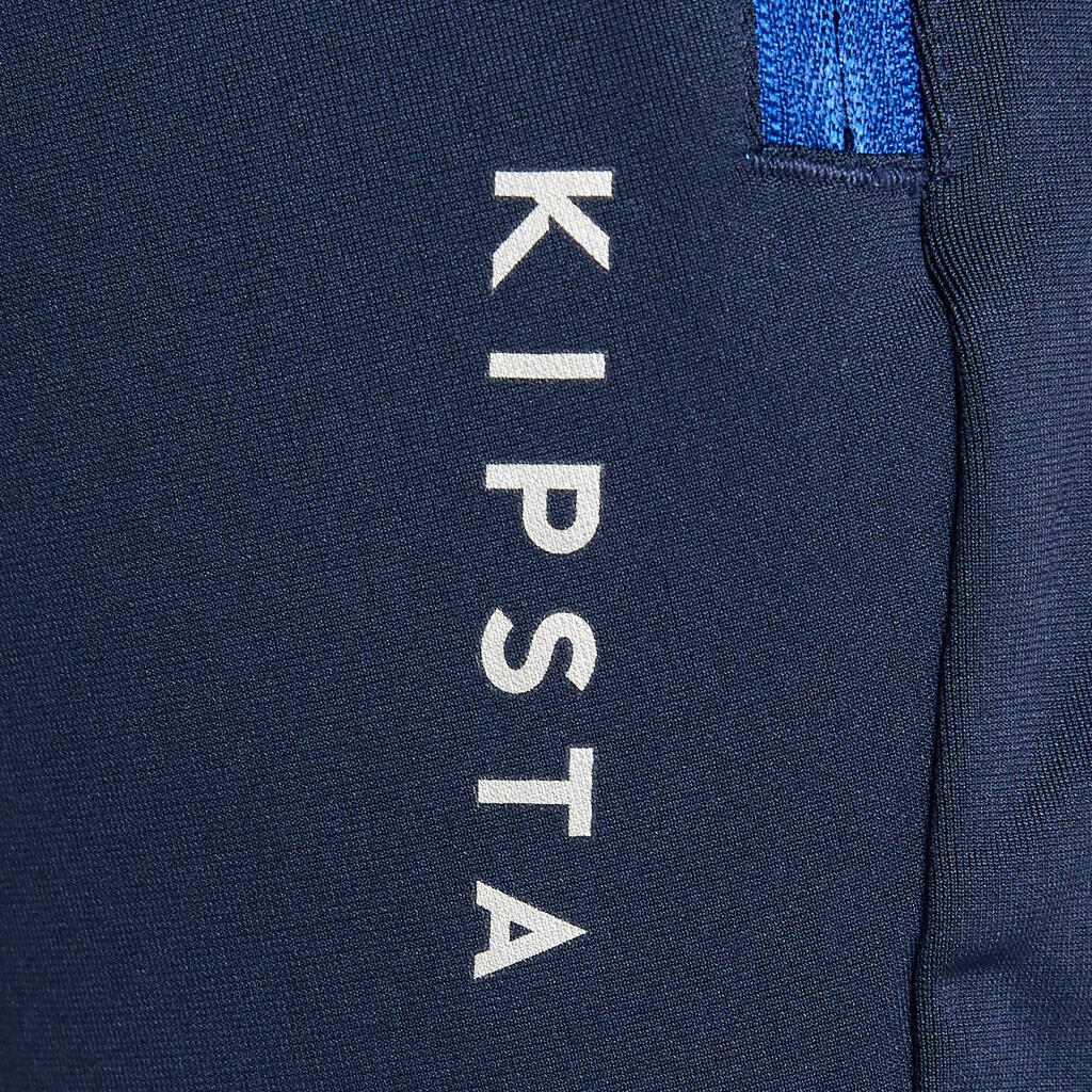 DUGI ŠORTS ZA FUDBAL T500 ZA ODRASLE - TAMNOPLAVI
