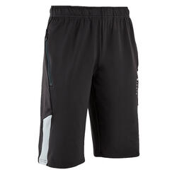 Adult Long Football Shorts T500 - Black