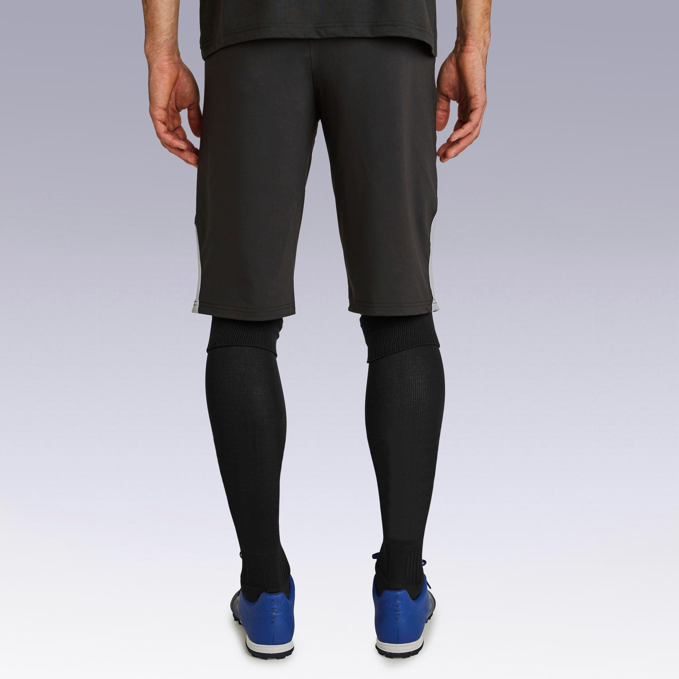 Adult Long Football Shorts T500 - Black 5/13