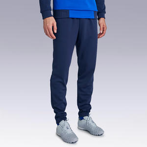 Pantalón entrenamiento fútbol Adulto Kipsta T100 azul marino