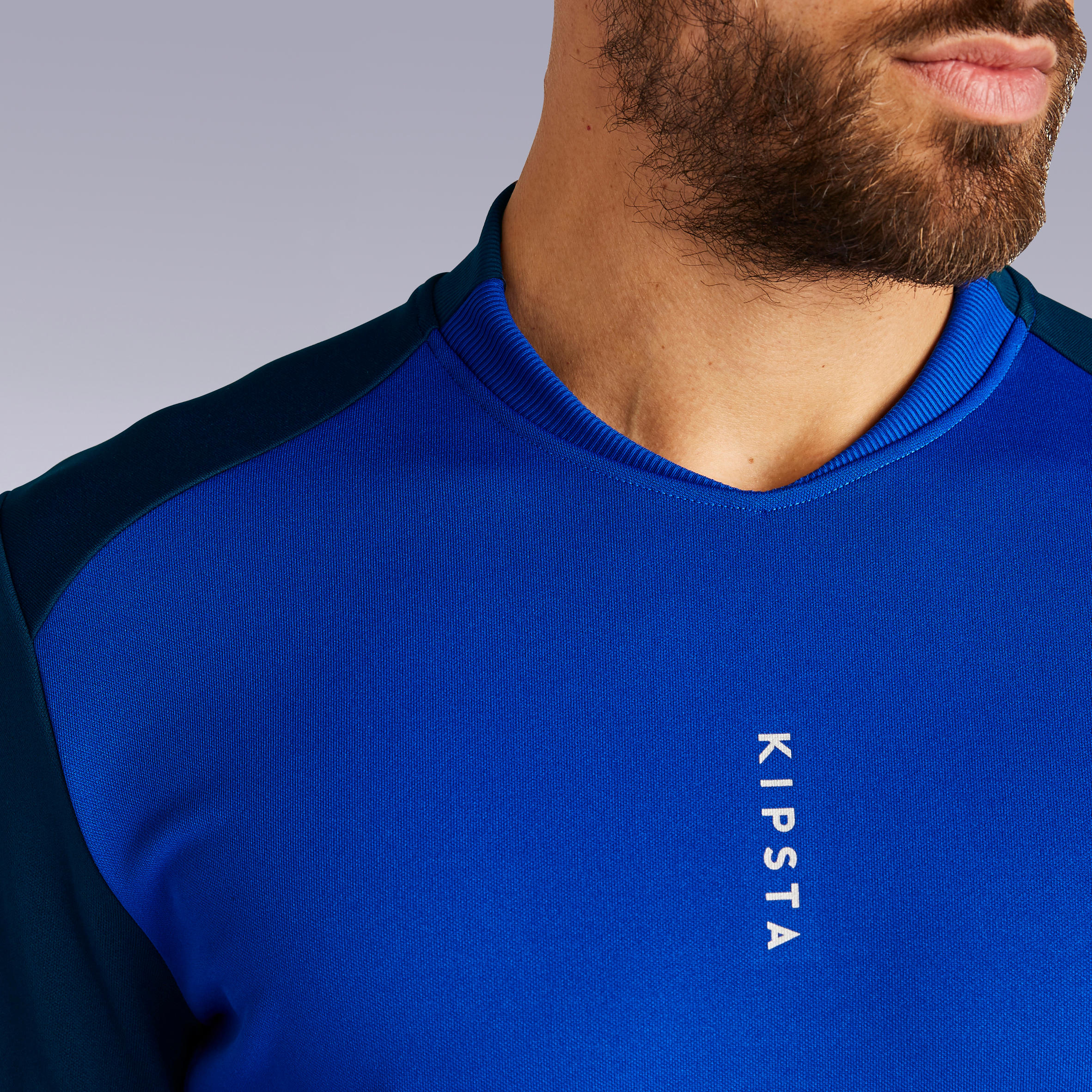 Sudadera Fútbol Kipsta T100 adulto azul oscuro 6/6