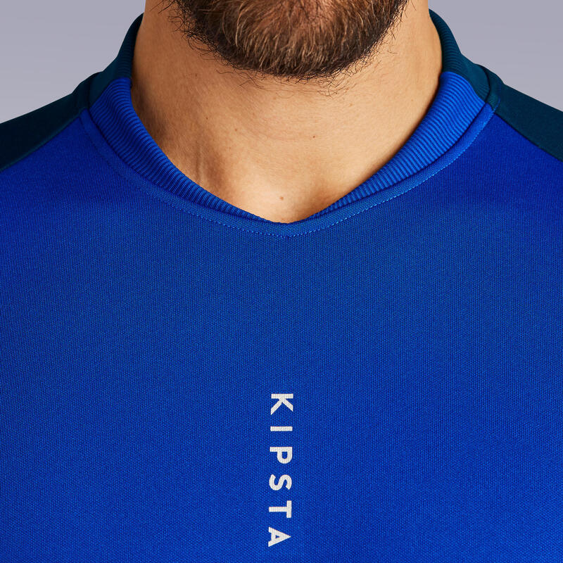 Voetbalsweater T100 donkerblauw