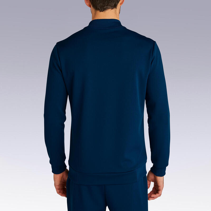 Damen/Herren Fussball Sweatshirt - T100 dunkelblau