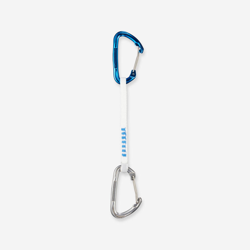 Climbing and Mountaineering Lightweight Quickdraw - Rocky Wiregate 17 cm