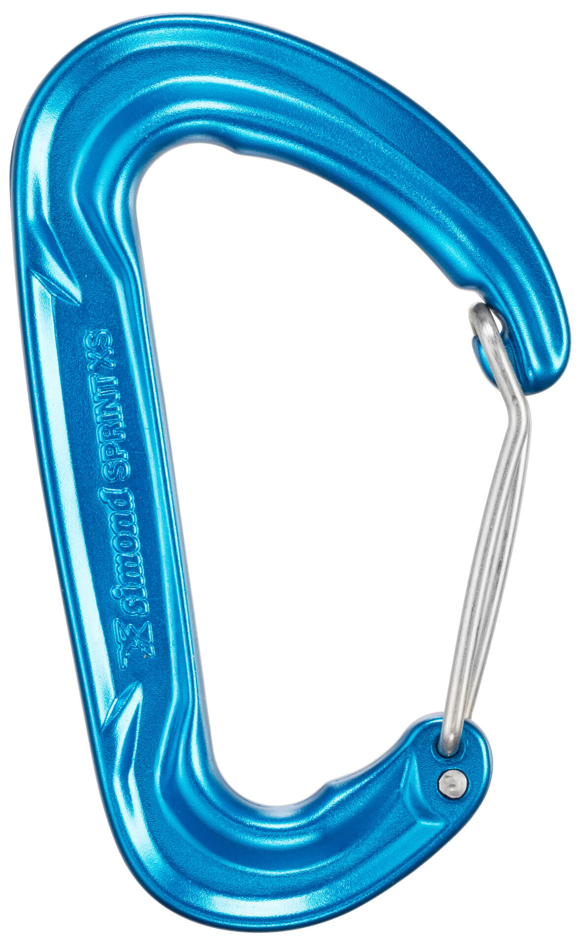 Schraubkarabiner Bergsteigen Klettern SPRINT XS blau