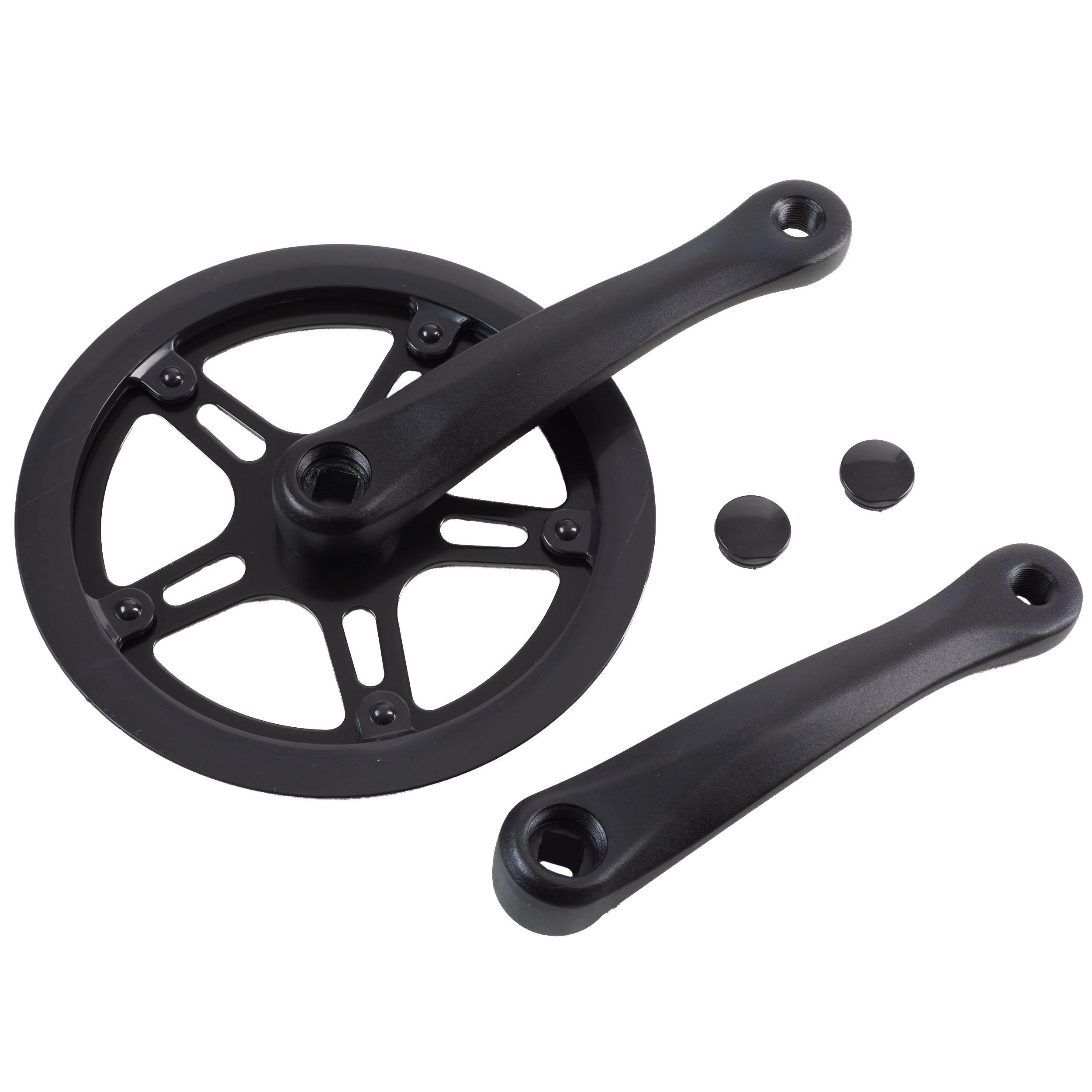 Single-platter crankset