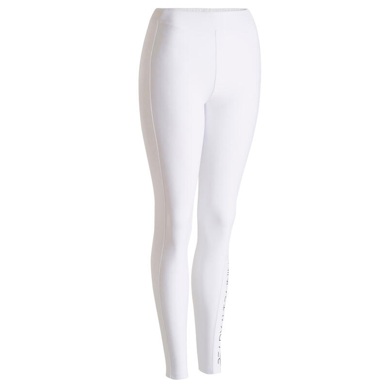 Leggings de Cardio-training com Bolso para Telemóvel Branco