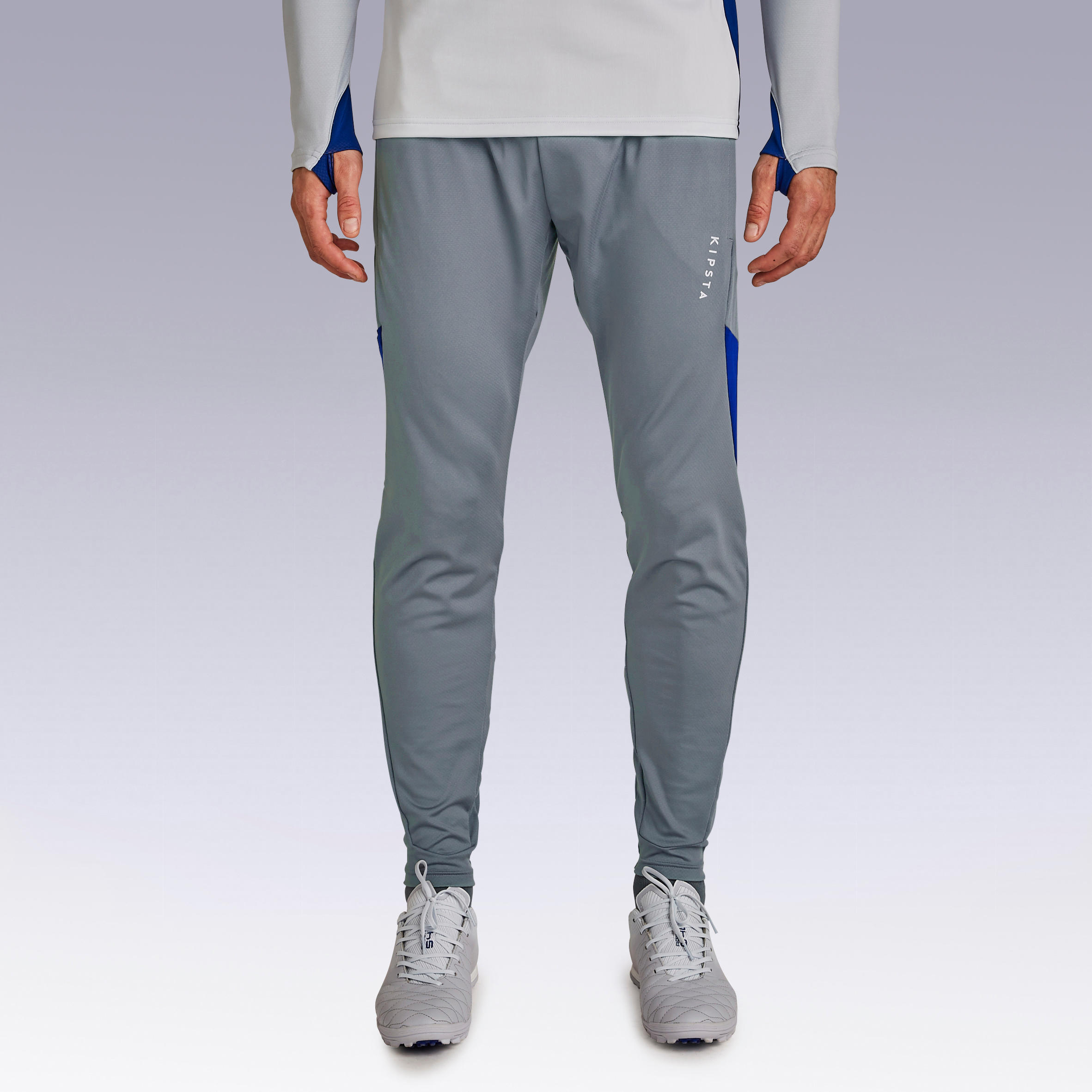 KIPSTA Pantalón de chádal Fútbol Adulto Kipsta T540 gris azul