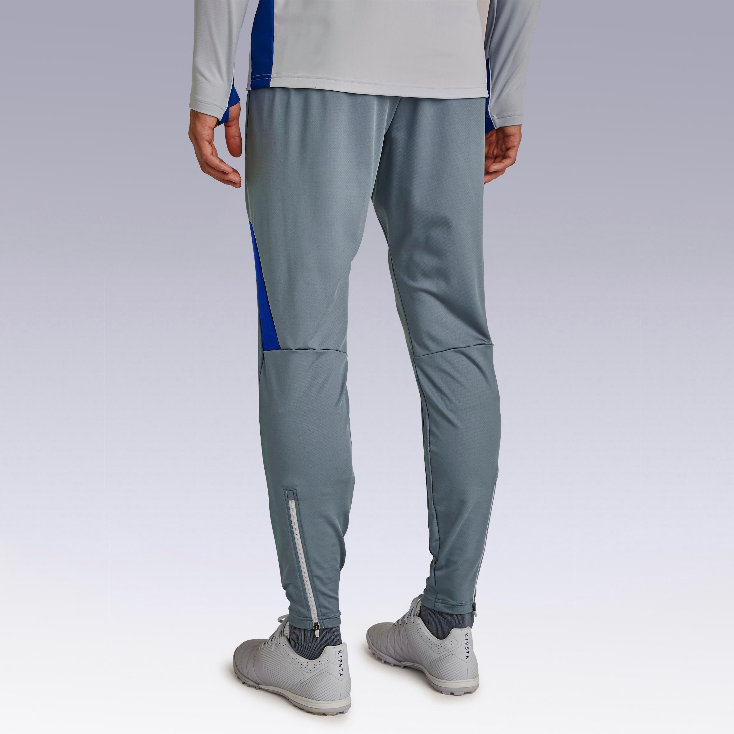 Pantalons de xandall Futbol Adult Kipsta T540 gris blau 3/13