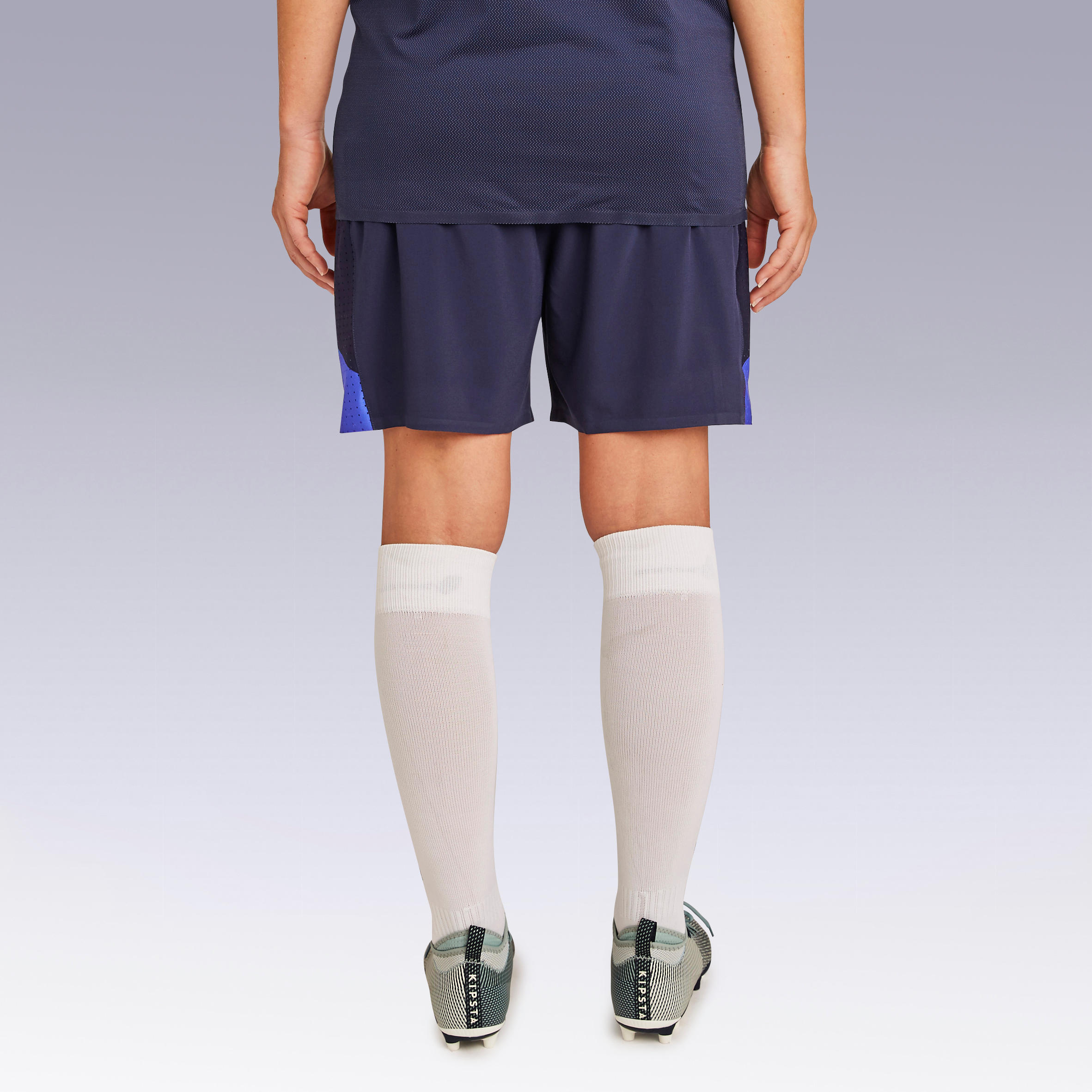 Women's Football Shorts F900 - Blue. 5/10