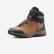 W Waterproof Leather Mountain Trekking Boots - MT100 LEATHER