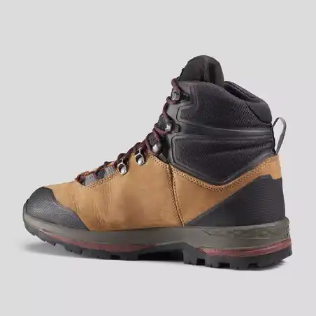 W Waterproof Leather Trekking Boots - contact® - MT100 CUIR