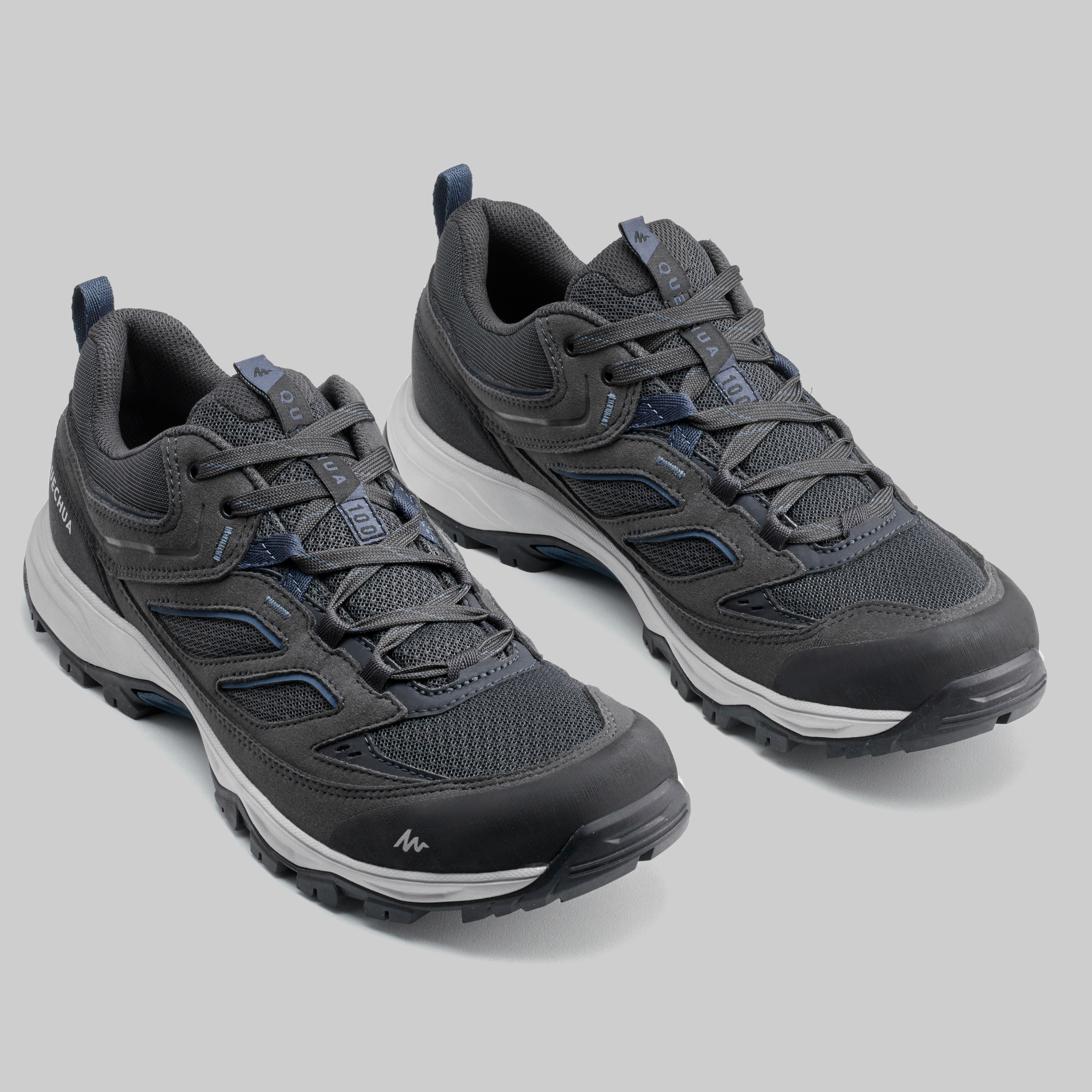 Chaussures de randonnée homme – MH 100 gris - QUECHUA