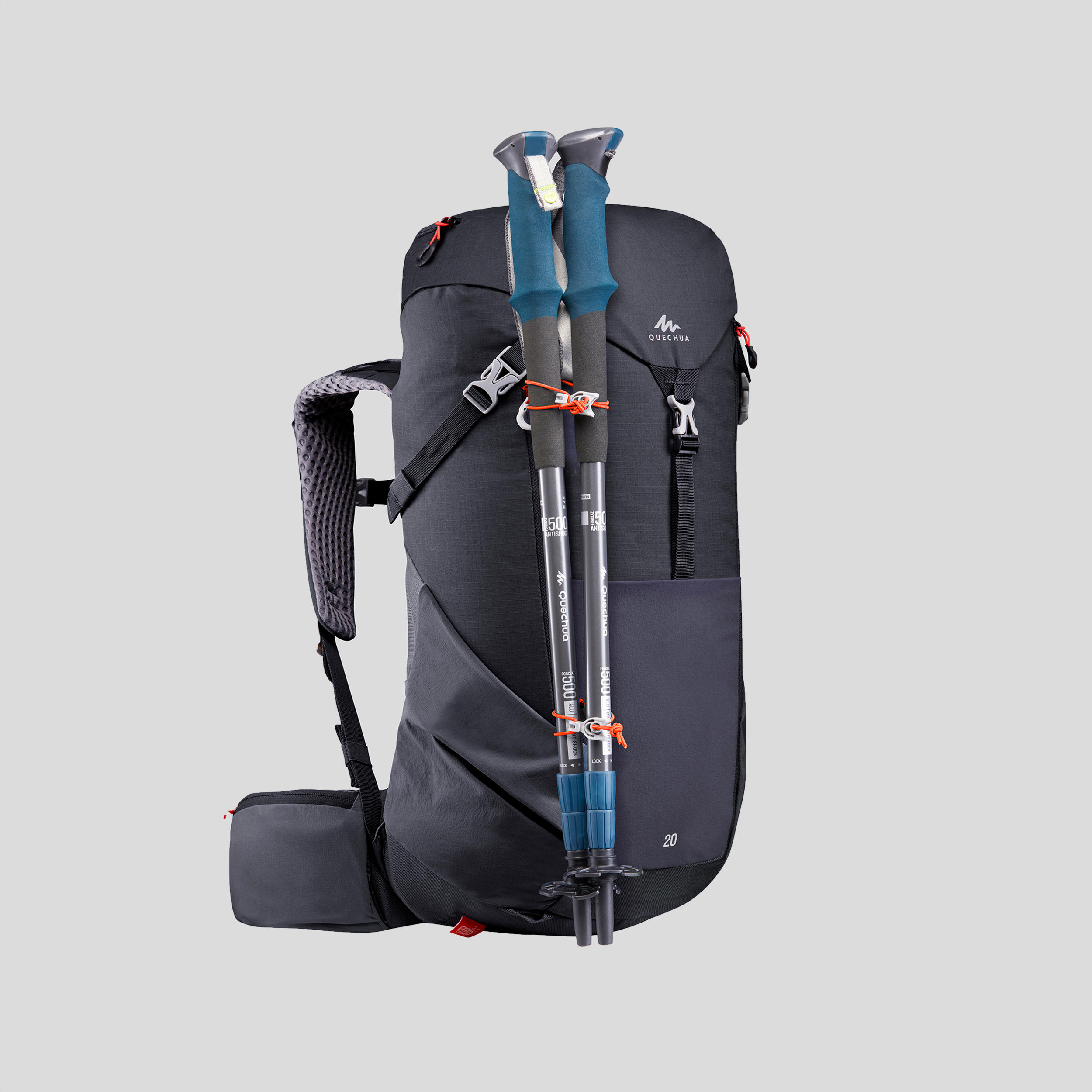 Hiking Backpack 20 L – MH 500 Black - QUECHUA
