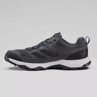 Men Hiking/Trekking Breathable Shoes - Low Ankle With 4mm Grip Studs MH100 - Black