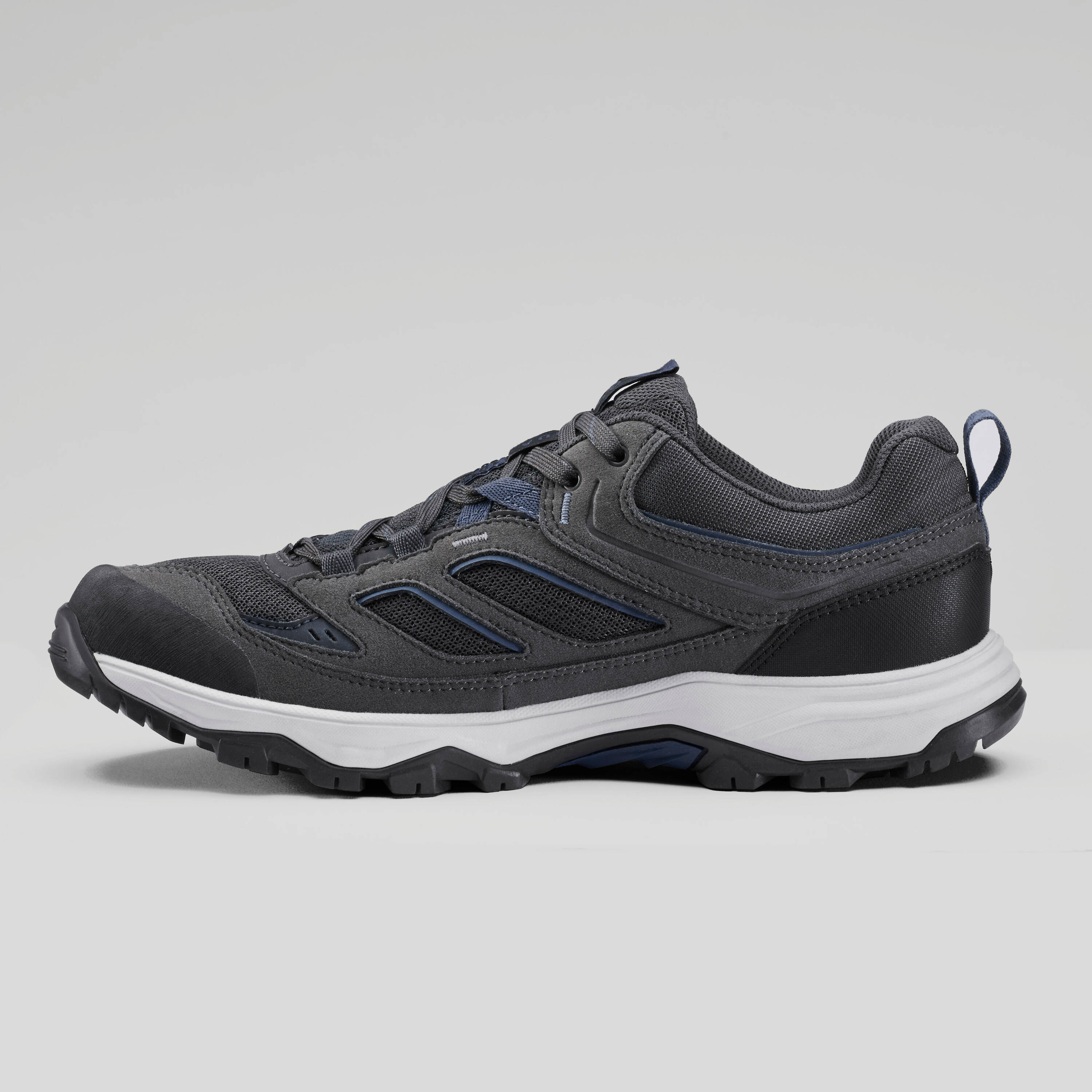 Men's mountain hiking shoes MH100 Grey -  1