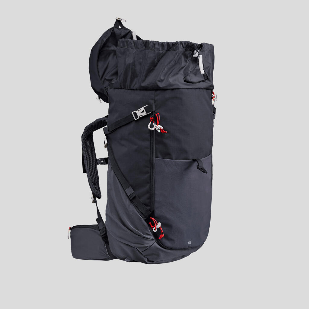 Rucksack 40 L Bergwandern - MH500 schwarz