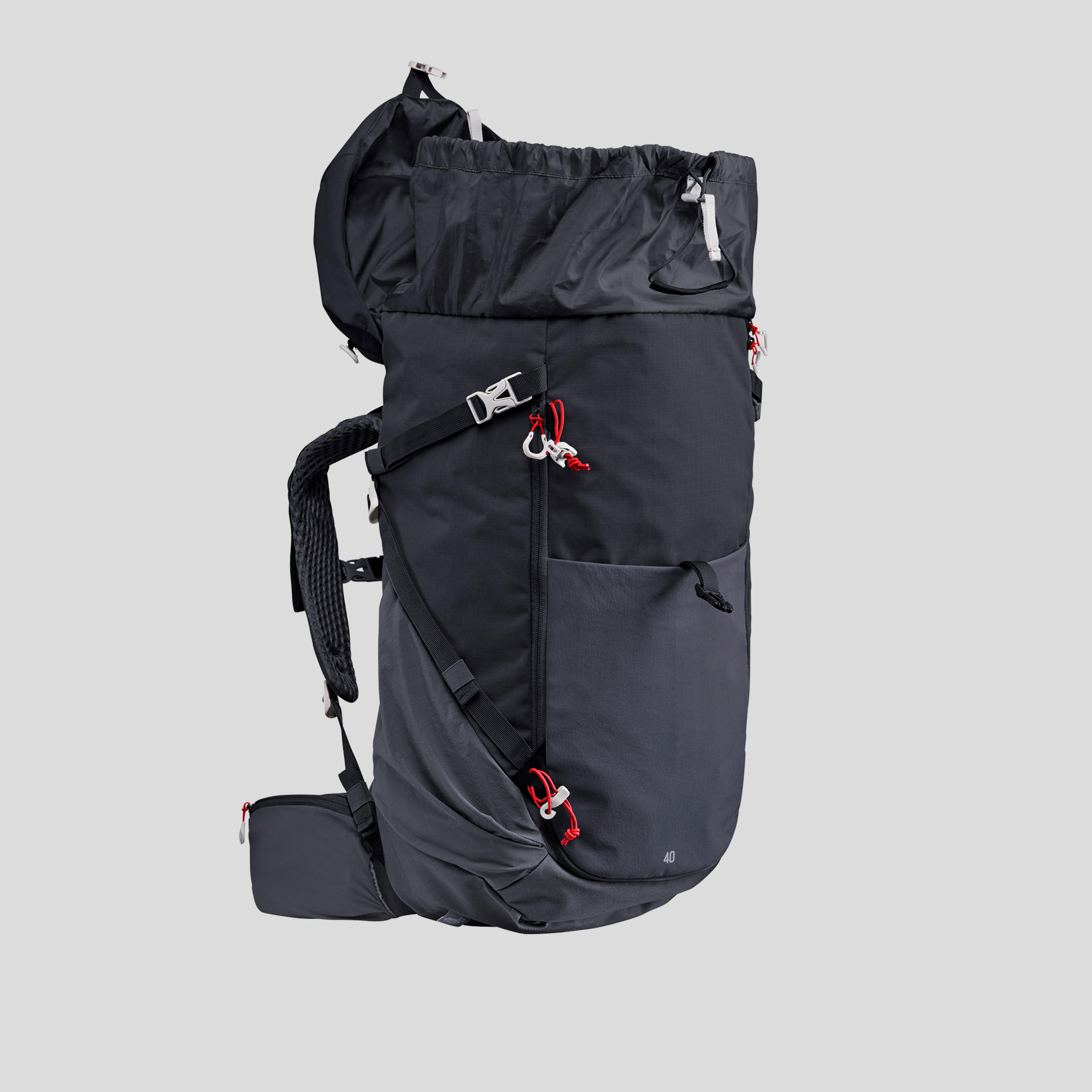 Hiking Backpack 40 L - MH 500 Black - black, Carbon grey - Quechua