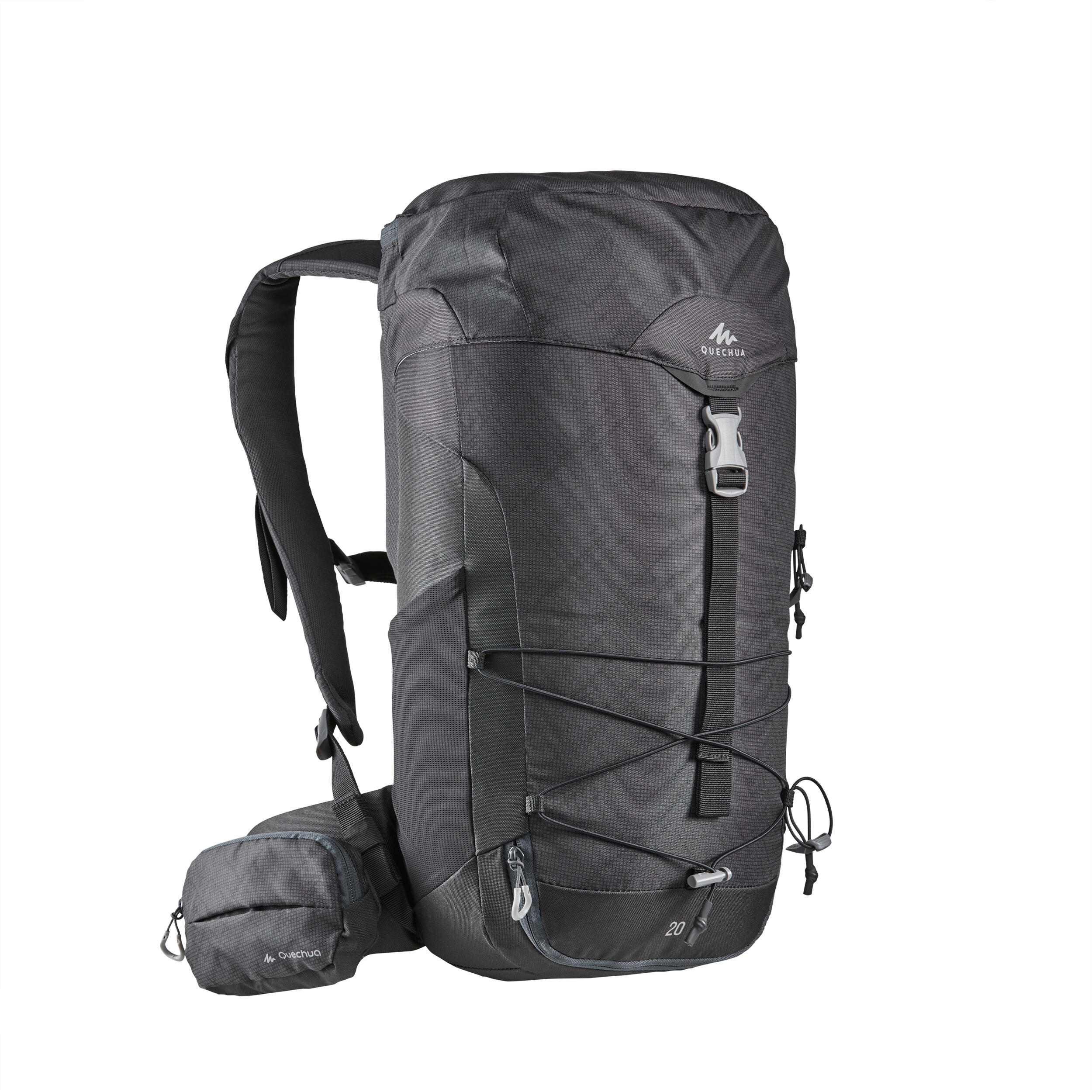20 L Hiking Backpack - MH 100 Black - QUECHUA