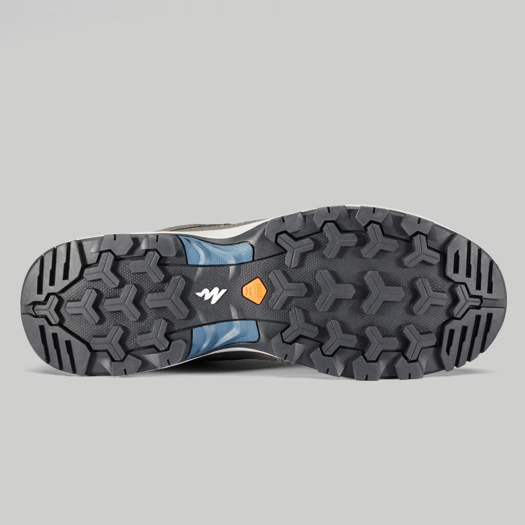 Tenis de senderismo de montaña grises para hombre MH100