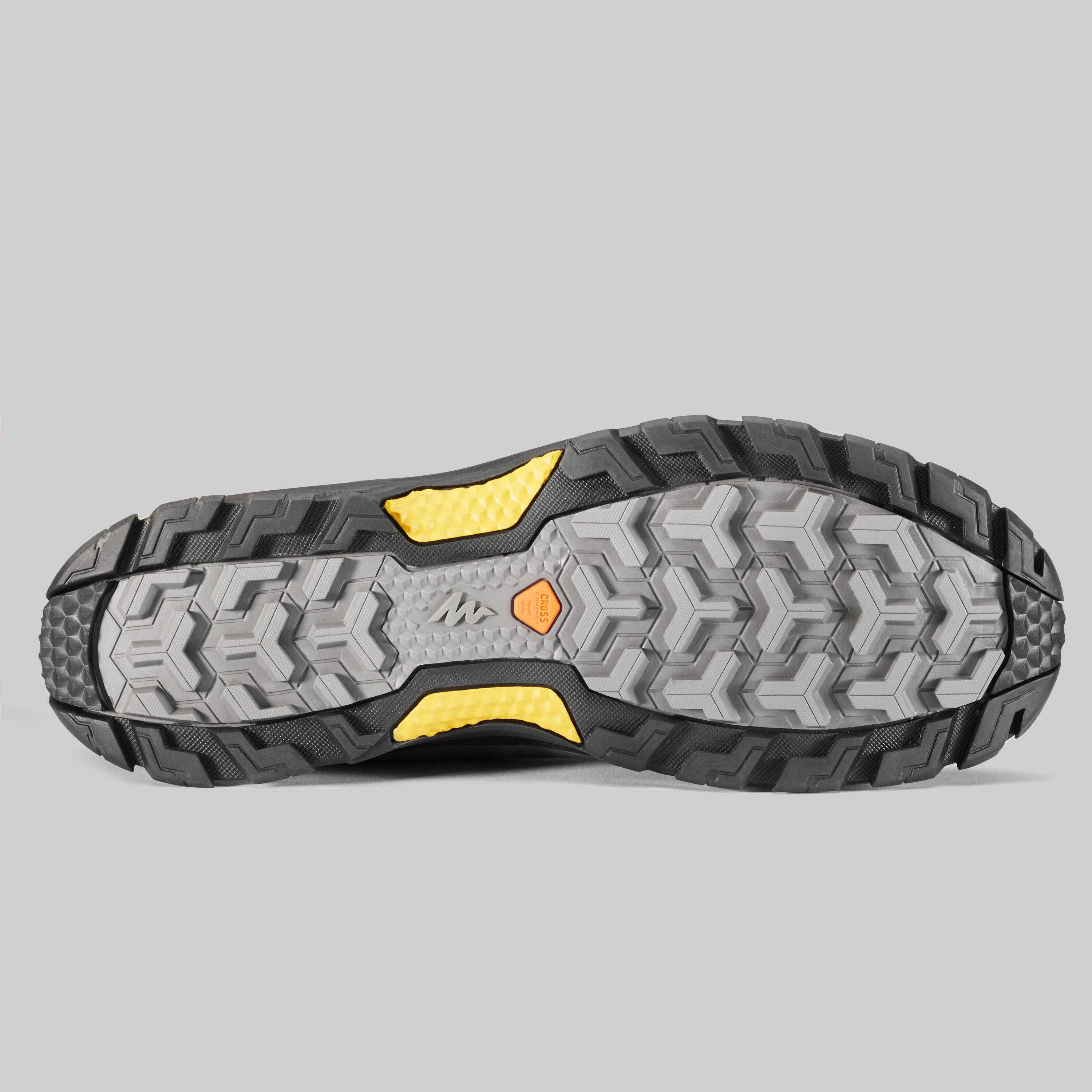 Men's Hiking Shoe WATERPROOF (Mid Ankle) MH500 - Blue/Yellow -  4