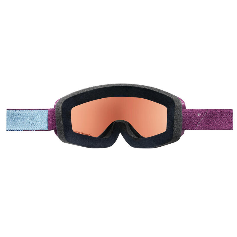 Lyžařské brýle pro nejmenší kategorie 3 do každého počasí fialové 