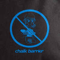 CLIMBING CHALK BAG VERTIKA CHALK-BARRIER SIZE L - BLACK/BLUE