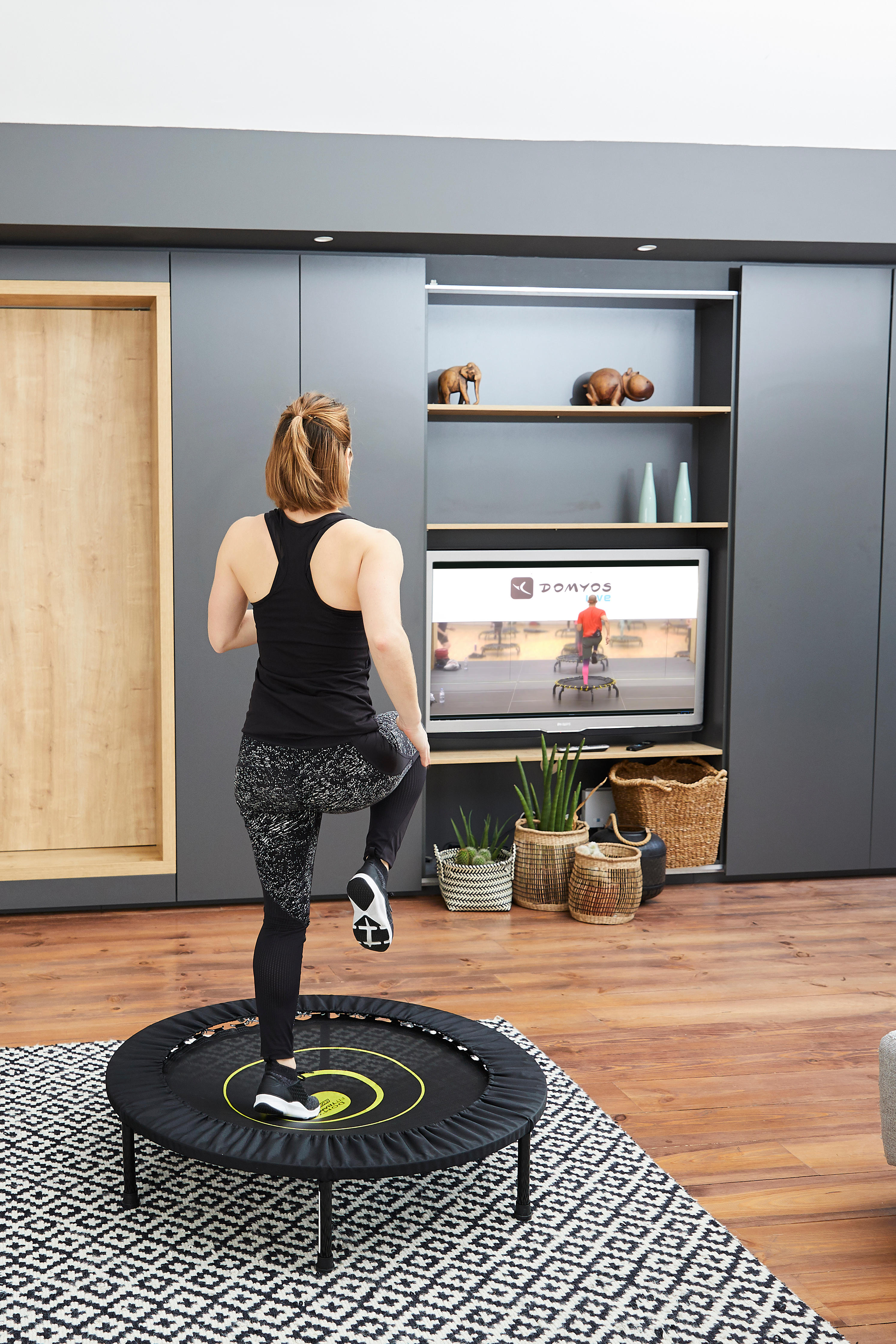Segunda vida - Trampolín cama elástica Cardio Fitness Domyos Trampo 100 cm ha... 7/7