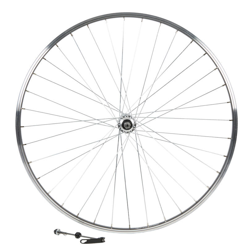 ROUE VTC 28" ARRIERE SIMPLE PAROI ROUE LIBRE V-BRAKE VIS NOIRE