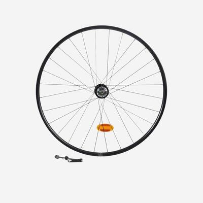 MTB Vorderrad 28 Zoll Doppelwandfelge, Scheibenbremse, Schnellspanner, schwarz